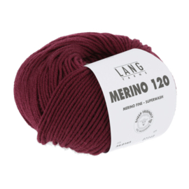 Lang Yarns Merino 120 | 34.0163 | Dark red