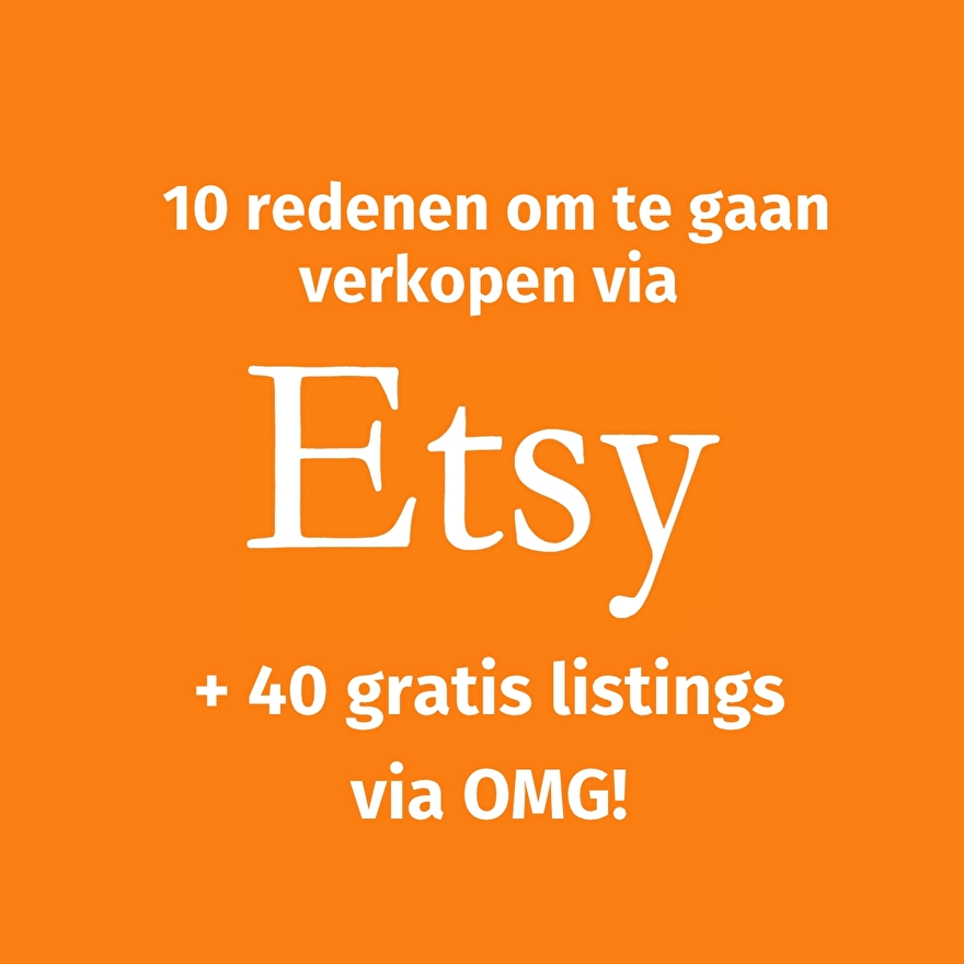 40 gratis listings op Etsy via Opmaatgehaakt