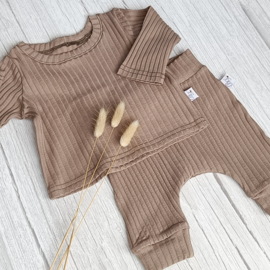 Harembroekje Brede Rib Taupe