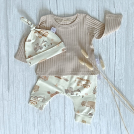 Longsleeve Brede Rib Simply Taupe