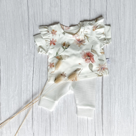 Prematuur Legging Ottoman Rib Ecru