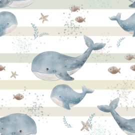 Tricot Print - Walvis & Baby Walvis