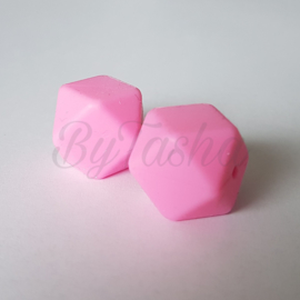 Hexagon 17mm - Roze