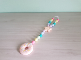 Speelkoord Donut Pastel Regenboog