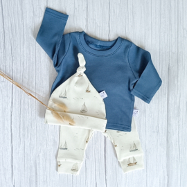 Cuffed Legging Rib Jersey Zeilbootjes
