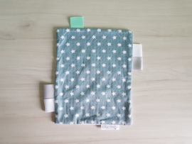 Labeldoekje Kleine Ster Donkermint/Wafel Wit
