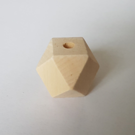 Beukenhouten kraal Hexagon 20mm