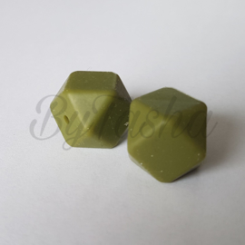 Hexagon 17mm - Olijfgroen