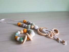 Bijtring Crochet Ochre/Mint