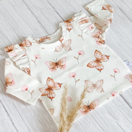 Ruffle Longsleeve Vlinders