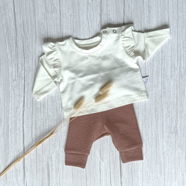 Prematuur Legging Ottoman Rib Oud Mauve