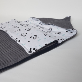 Voetenzak Panda Mint/ Wafel Donkergrijs
