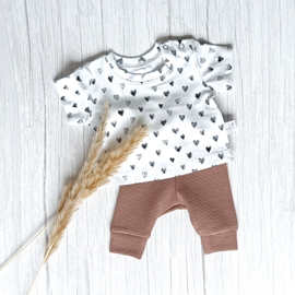 Prematuur Legging Ottoman Rib Oud Mauve