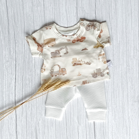 Prematuur Legging Ottoman Rib Ecru