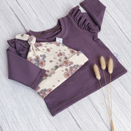 Ruffle Longsleeve Dusty Paars
