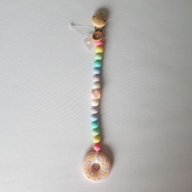 Speelkoord Pastel Regenboog / Donut Candyroze