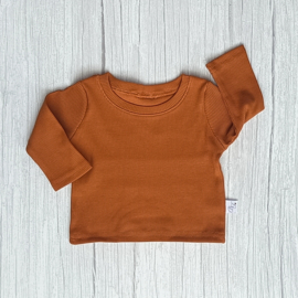 Longsleeve Rib Jersey Cognac