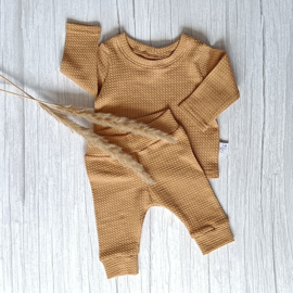 Cuffed Legging Wavy Camel