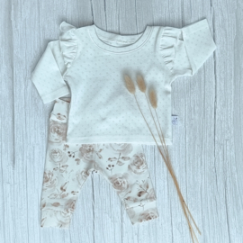 Cuffed Legging Rozen Beige