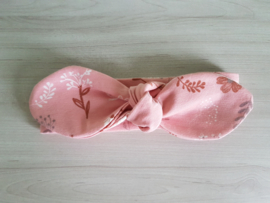 Knoophaarband Pink Flower maat 2- 4 jaar