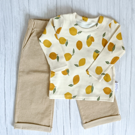 Longsleeve Rib Jersey Citroenen
