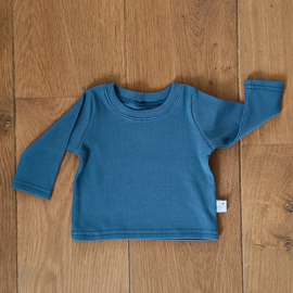 Longsleeve Rib Jersey Donker Jeansblauw