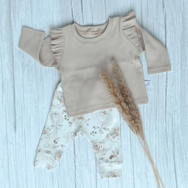 Cuffed Legging Rozen Beige