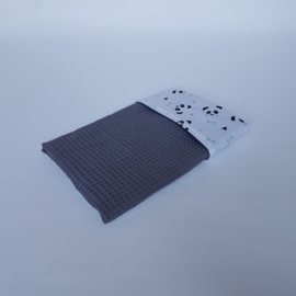 Babynestje Panda Mint/Wafel Donkergrijs
