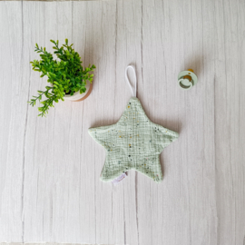 Speendoekje Ster Hydrofiel Galaxy Donkermint & Katoenfleece Donkermint