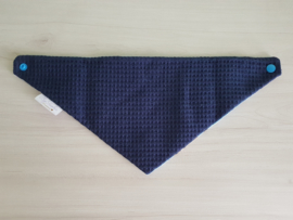 Kwijlslab Blauw Met Wasbeer/Navy