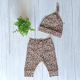 Newborn Setje Bloemen Oud Mauve