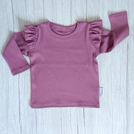 Ruffle Longsleeve Rib Jersey Oudlila