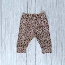 Cuffed Legging Bloemen Oud Mauve