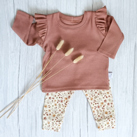 Cuffed Legging Kastanjeblad