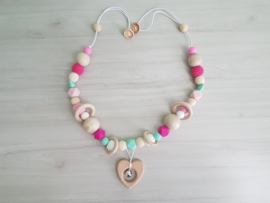 Boxspanner Pink Heart met mint