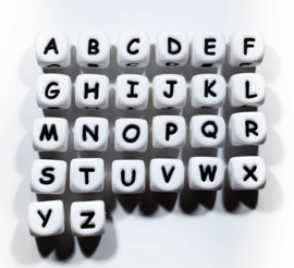 Letterkralen Wit Siliconen Alfabet