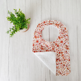 Slab Bloemen Roest/Klei/Badstof Ecru