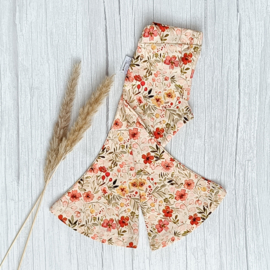 Flared Pants Warme Najaarsbloem