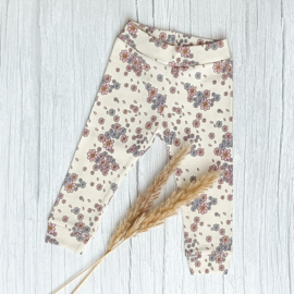 Cuffed Legging Rib Jersey Pastelbloemen