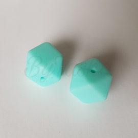 Hexagon 17mm - Lichtblauw/Mint
