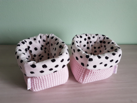 Commodemandje Wafel Babyroze/ Tricot Painted Dots