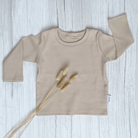 Longsleeve Rib Jersey Lichtbeige