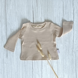 Longsleeve Brede Rib Simply Taupe