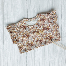 Ruffle Longsleeve Gemengde Bloem