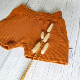 Jogger Short Wafel Cognac