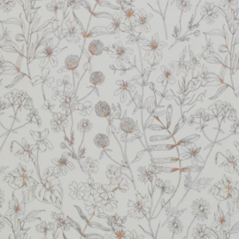 Tricot Print - Geschetse Bloem Beige