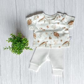 Prematuur Legging Ottoman Rib Ecru