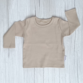 Longsleeve Rib Jersey Lichtbeige