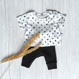 Prematuur Legging Ottoman Rib Zwart