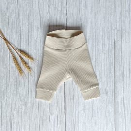 Prematuur Legging Ottoman Rib Naturel Beige